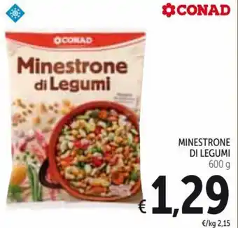 Spazio Conad Minestrone Di Legumi 600g offerta