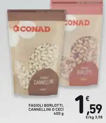 Fagioli Borlotti, Cannellini O Ceci 400g