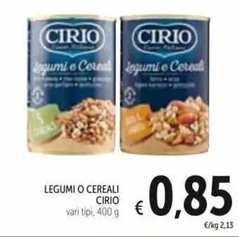 Spazio Conad Cirio Legumi O Cereali 400 g offerta
