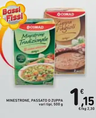 Spazio Conad Minestrone, Passato o Zuppa 500g offerta