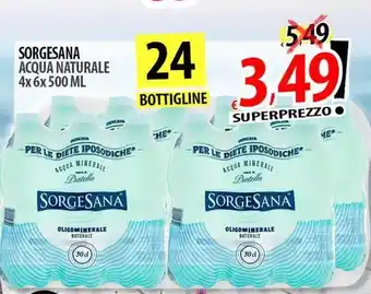 Il Genio Supermercato Sorgesana acqua naturale offerta