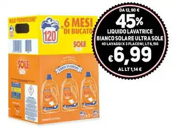 Liquido Lavatrice Bianco Solare Ultra Sole