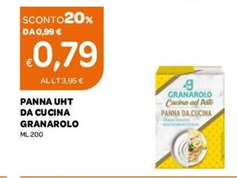 Ekom Granarolo Panna UHT Da Cucina 200 ml offerta