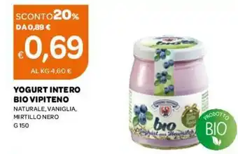 Ekom Bio Vipiteno Yogurt Intero 150g offerta