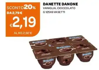 Ekom Danette Danone Vaniglia Cioccolato 125 g x 6 offerta