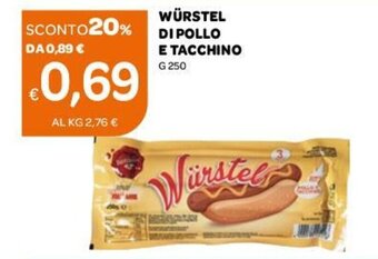 Ekom Würstel Di Pollo E Tacchino 250g offerta
