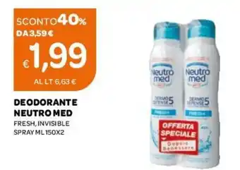 Ekom Neutro Med Deodorante 150 ml x 2 offerta
