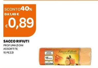 Ekom Sacco Rifiuti 15 pezzi offerta