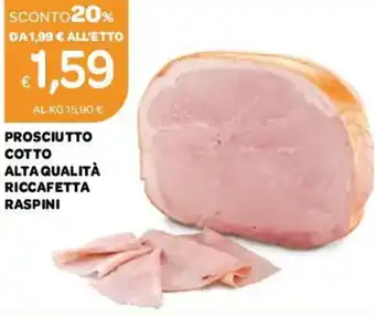 Ekom Raspini Prosciutto Cotto Alta Qualità Riccafetta offerta