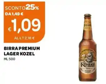 Ekom Kozel Birra Premium Lager 500 ml offerta