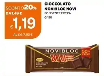 Novibloc Novi Cioccolato Fondente Extra 150 g
