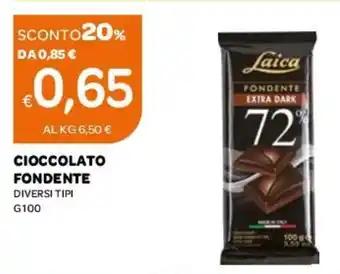 Ekom Cioccolato Fondente 100g offerta