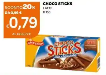 Ekom Choco Sticks Latte 150 g offerta