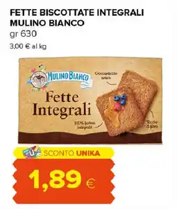 Tigre Amico Fette biscottate integrali MULINO BIANCO offerta