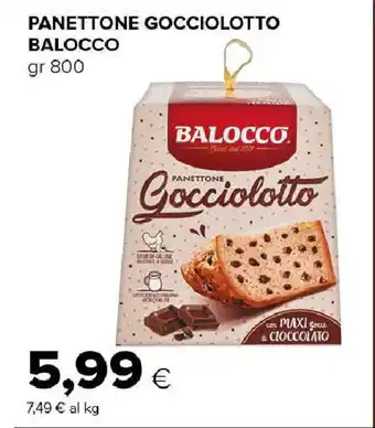 Tigre Amico Panettone gocciolotto BALOCCO offerta