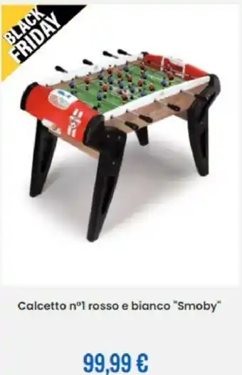 Eurospin Calcetto n°1 Rosso e Bianco "Smoby" offerta