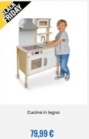 Eurospin Cucina in Legno offerta
