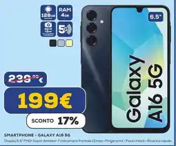 Euronics SAMSUNG SMARTPHONE-GALAXY A16 5G offerta