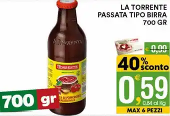 Gecop La Torrente Passata Tipo Birra 700 gr offerta