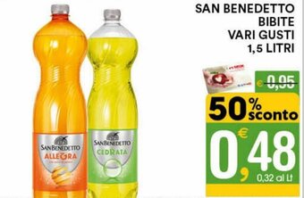San Benedetto Bibite Vari Gusti 1,5 litri