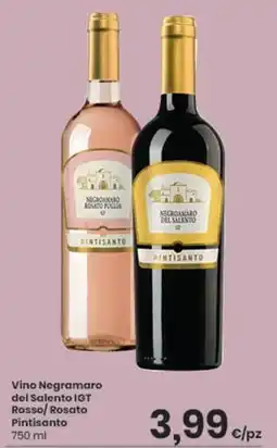 Vino negramaro del salento igt rosso/rosato pintisanto