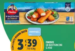 Deco Supermercati Findus 18 bastoncini offerta