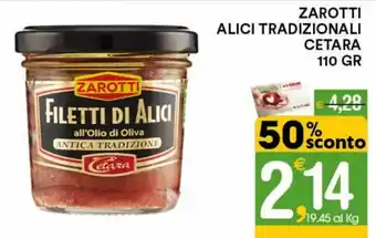 Zarotti Alici Tradizionali Cetara 110 gr