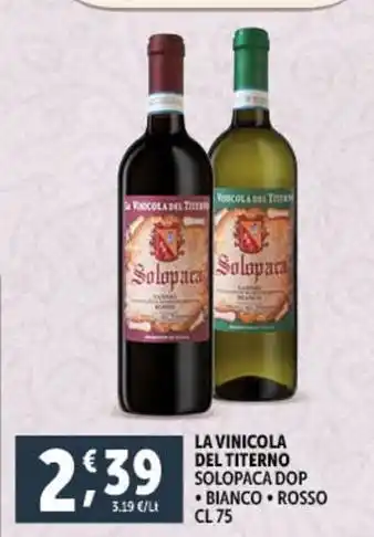 Deco Supermercati La vinicola del titerno solopaca dop offerta