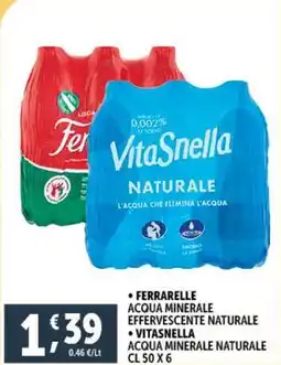 Deco Supermercati Ferrarelle acqua minerale effervescente naturale offerta