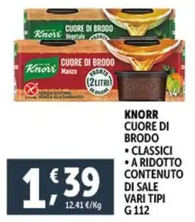 Deco Supermercati Knorr cuore di brodo offerta