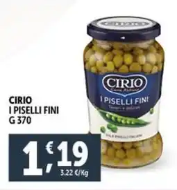 Deco Supermercati Cirio i piselli fini offerta