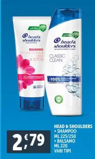 Deco Supermercati Head & shoulders shampoo balsamo offerta