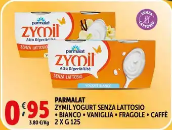 Deco Supermercati Parmalat zymil yogurt senza lattosio offerta