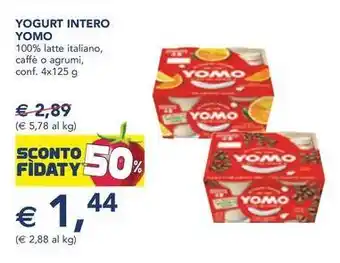 Esselunga Yogurt intero YOMO offerta