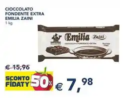 Esselunga Cioccolato fondente extra emilia ZAINI offerta