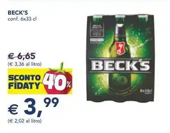 Esselunga Beck's offerta