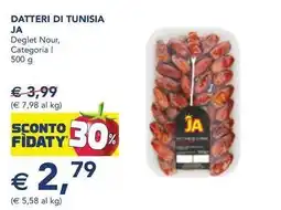 Esselunga Datteri di tunisia JA offerta