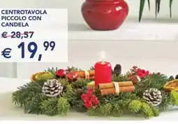Centrotavola piccolo con candela
