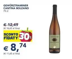Esselunga Gewürztraminer cantina cantina bolzano offerta