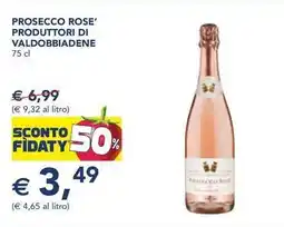 Esselunga Prosecco rose' produttori di valdobbiadene offerta