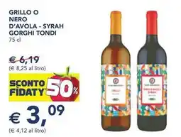 Esselunga Grillo o nero d'avola - syrah offerta