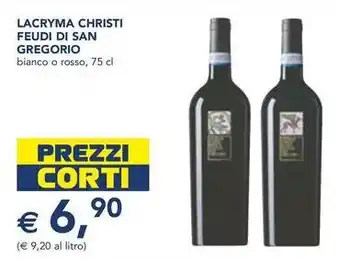 Esselunga Lacryma christi feudi di SAN GREGORIO offerta