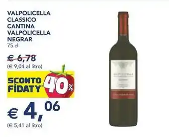 Esselunga Valpolicella classico cantina valpolicella NEGRAR offerta