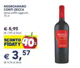 Negroamaro conti zecca