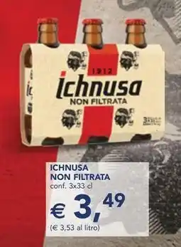 Esselunga Ichnusa non filtrata offerta