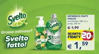 Esselunga Detersivo piatti SVELTO offerta