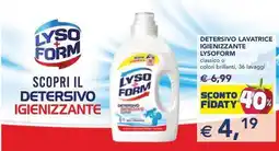 Esselunga Detersivo lavatrice igienizzante LYSOFORM offerta
