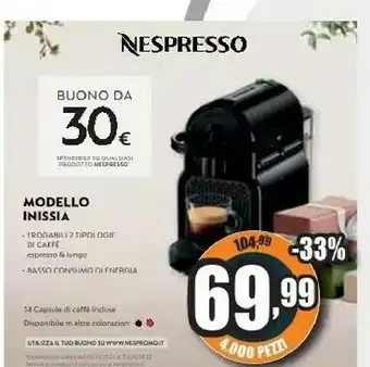 Unieuro Macchina caffè nespresso offerta