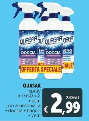 Spray vetri con ammoniaca / doccia /bagno / vetri