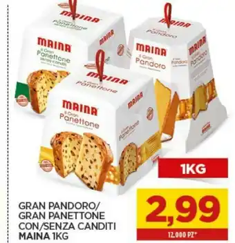 Interspar Il gran panettone senza canditi 1000 g(ml) offerta